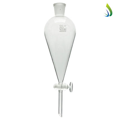 OEM ODM Glas Peervormige laboratoriumfunnels Scheidingsfunnel 500ml