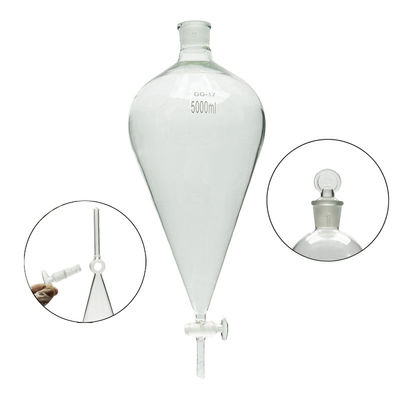 OEM 5000 ml funil de laboratório de separação Logotipo personalizado