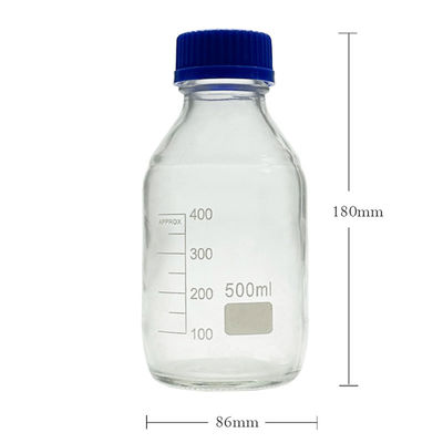 OEM ODM 500ml 반응기 미디어 유리 실험실 병