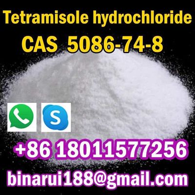 Tetramisole Hydrochloride Cas 5086-74-8 Levamisole Hydrochloride Kristal Putih